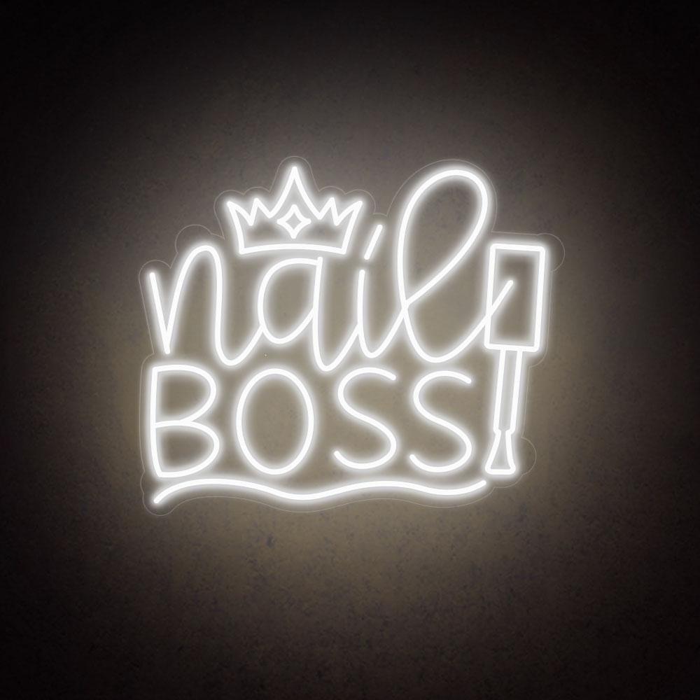 HDJSign - Nail Boss Salon Neon Sign HDJ Sign