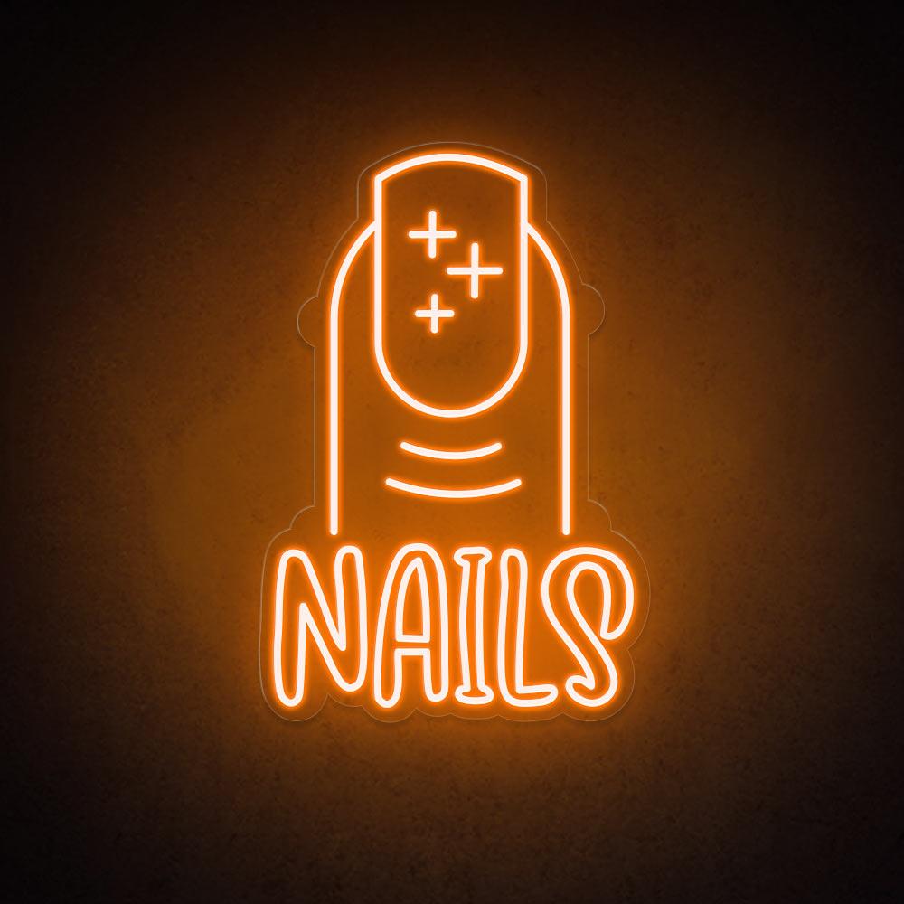 HDJSign - Nails Salon Neon Sign HDJ Sign