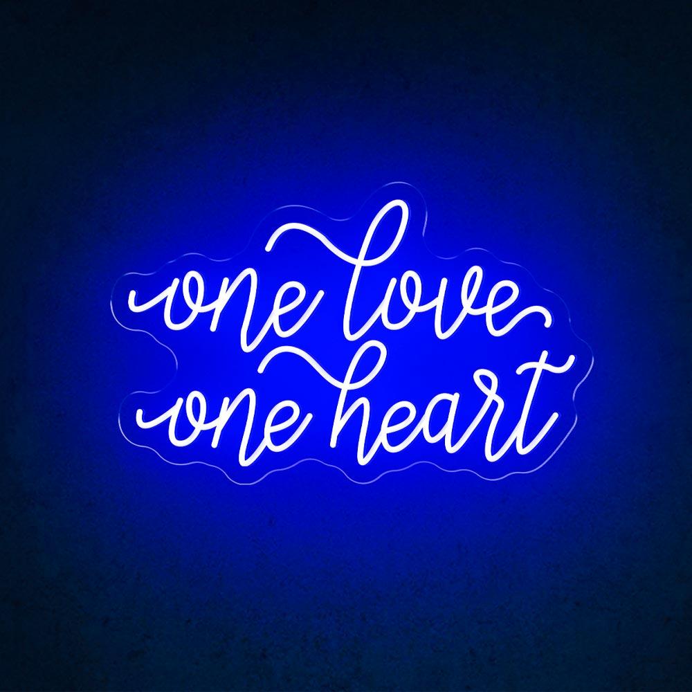 HDJSign - One Love One Heart Wedding Neon Sign HDJ Sign