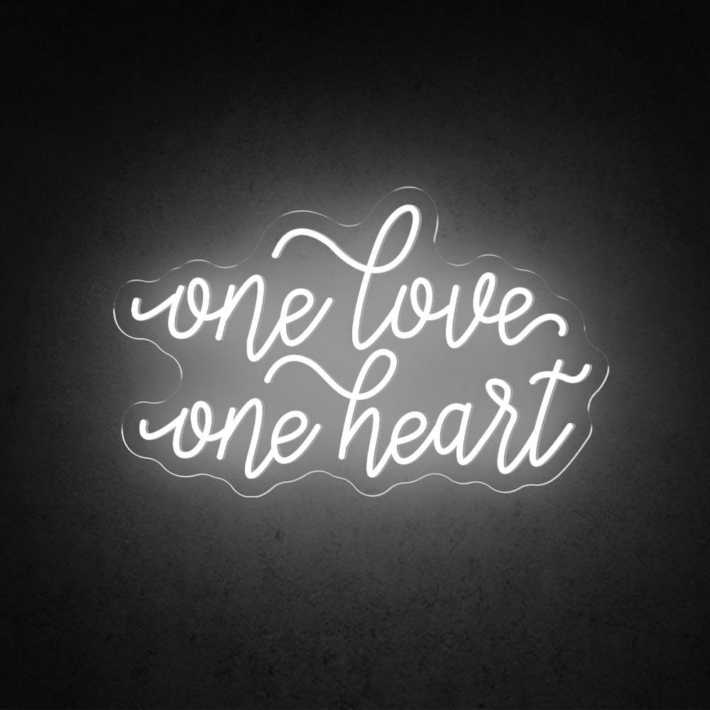 HDJSign - One Love One Heart Wedding Neon Sign HDJ Sign