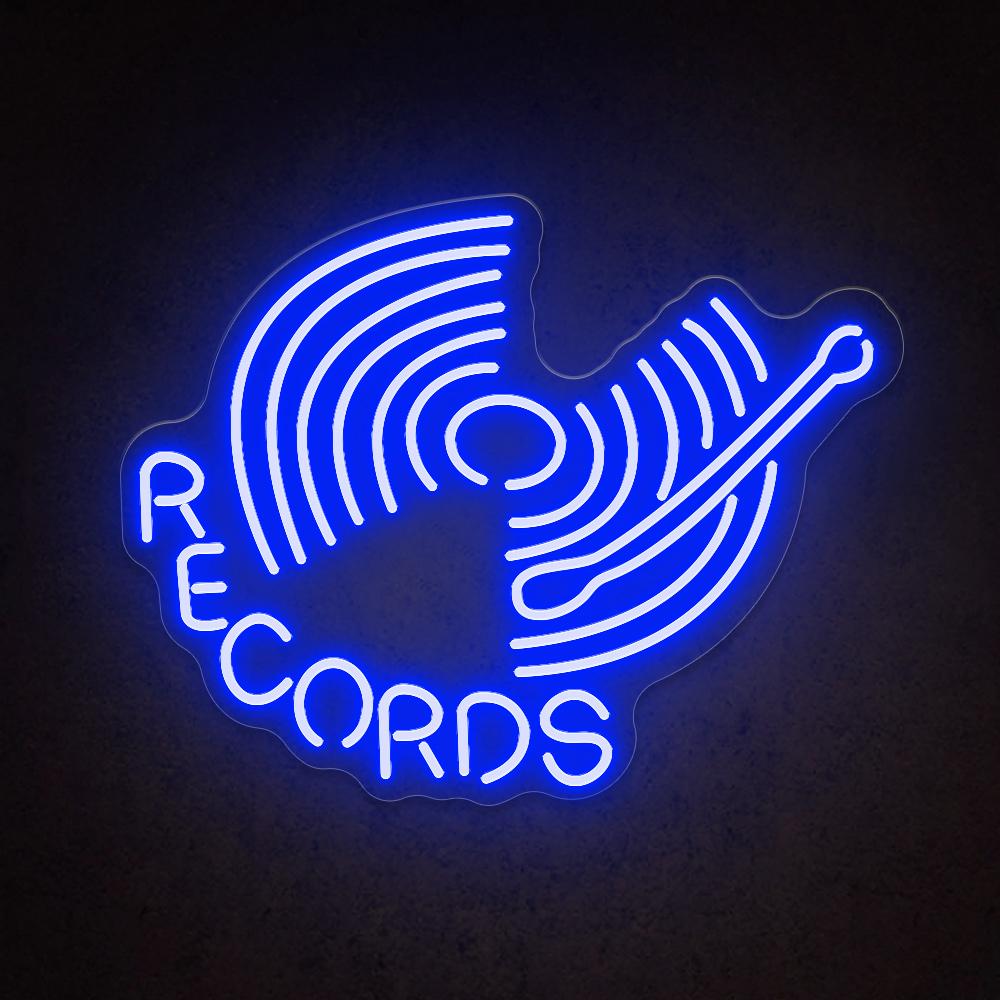 HDJSign - Records Bar Neon Sign HDJ Sign