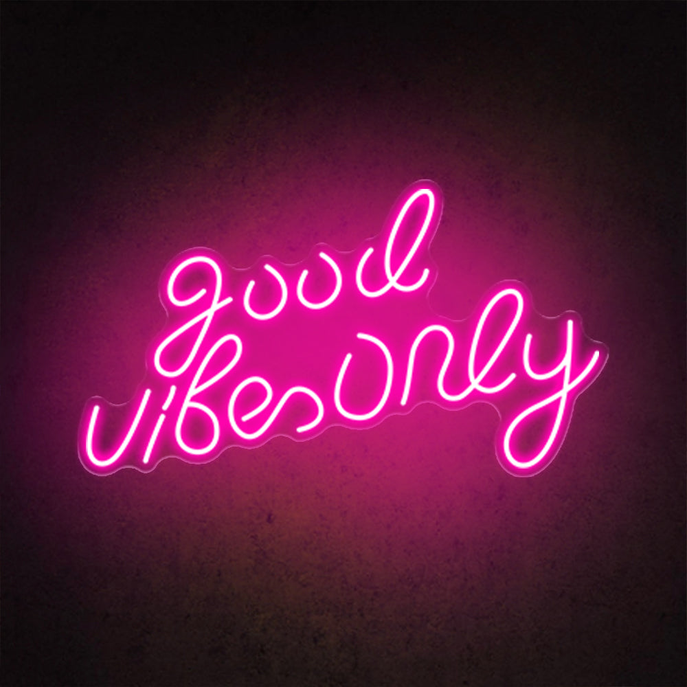 HDJSign - Small Good Vibes Only USB Neon Sign HDJ Sign