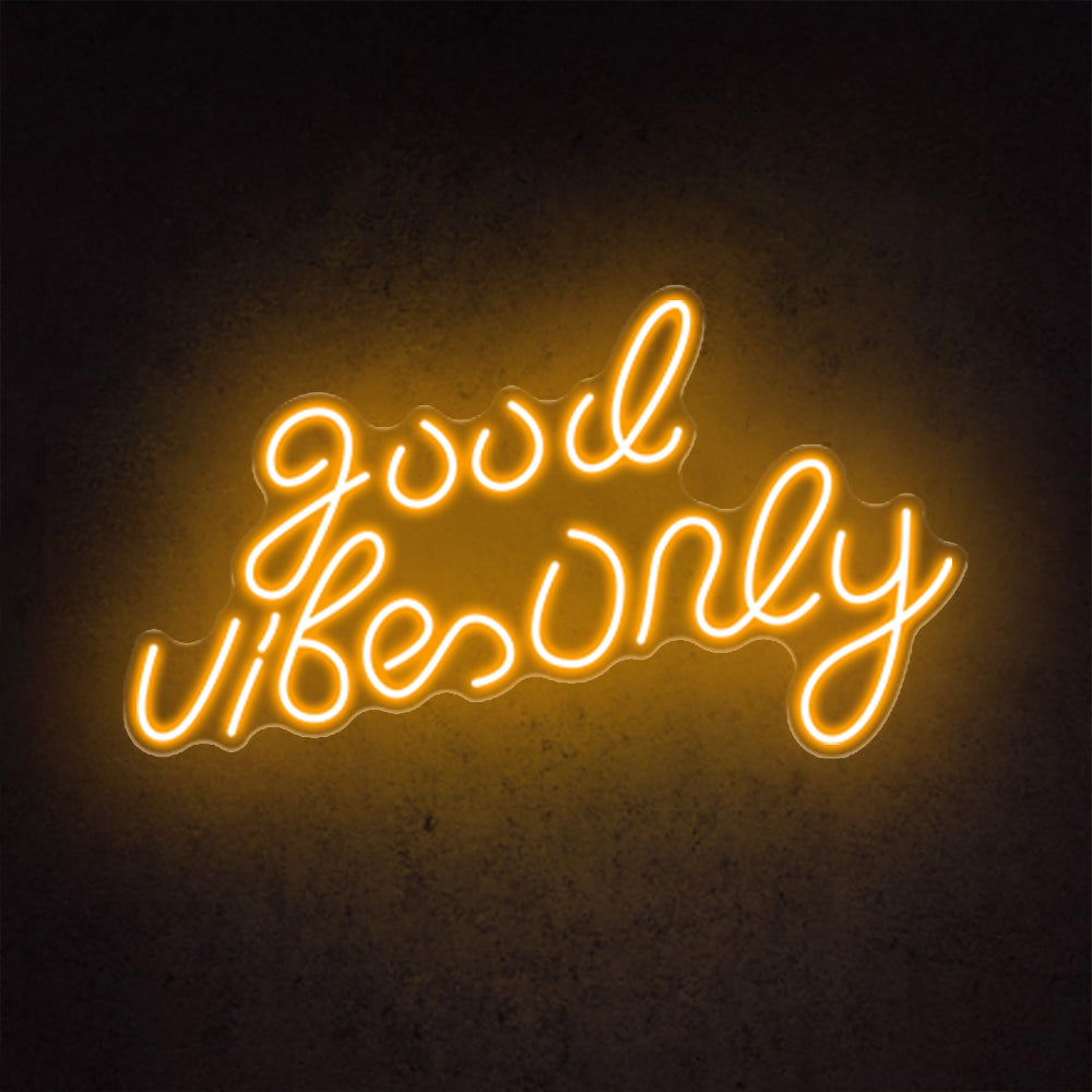 HDJSign - Small Good Vibes Only USB Neon Sign HDJ Sign