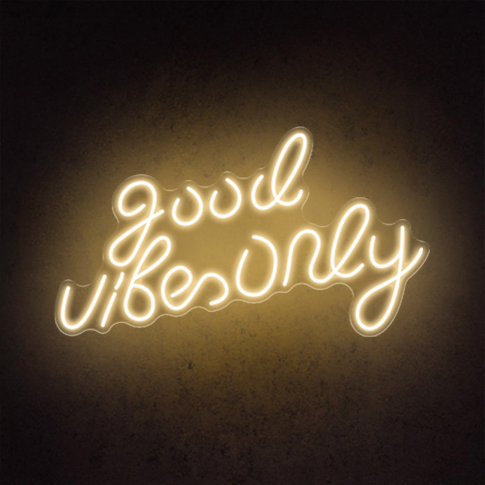 HDJSign - Small Good Vibes Only USB Neon Sign HDJ Sign