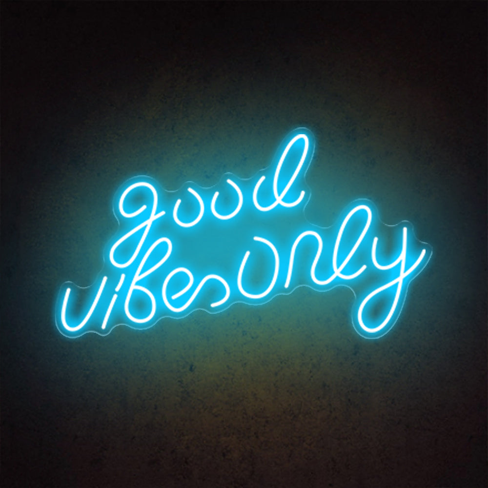 HDJSign - Small Good Vibes Only USB Neon Sign HDJ Sign