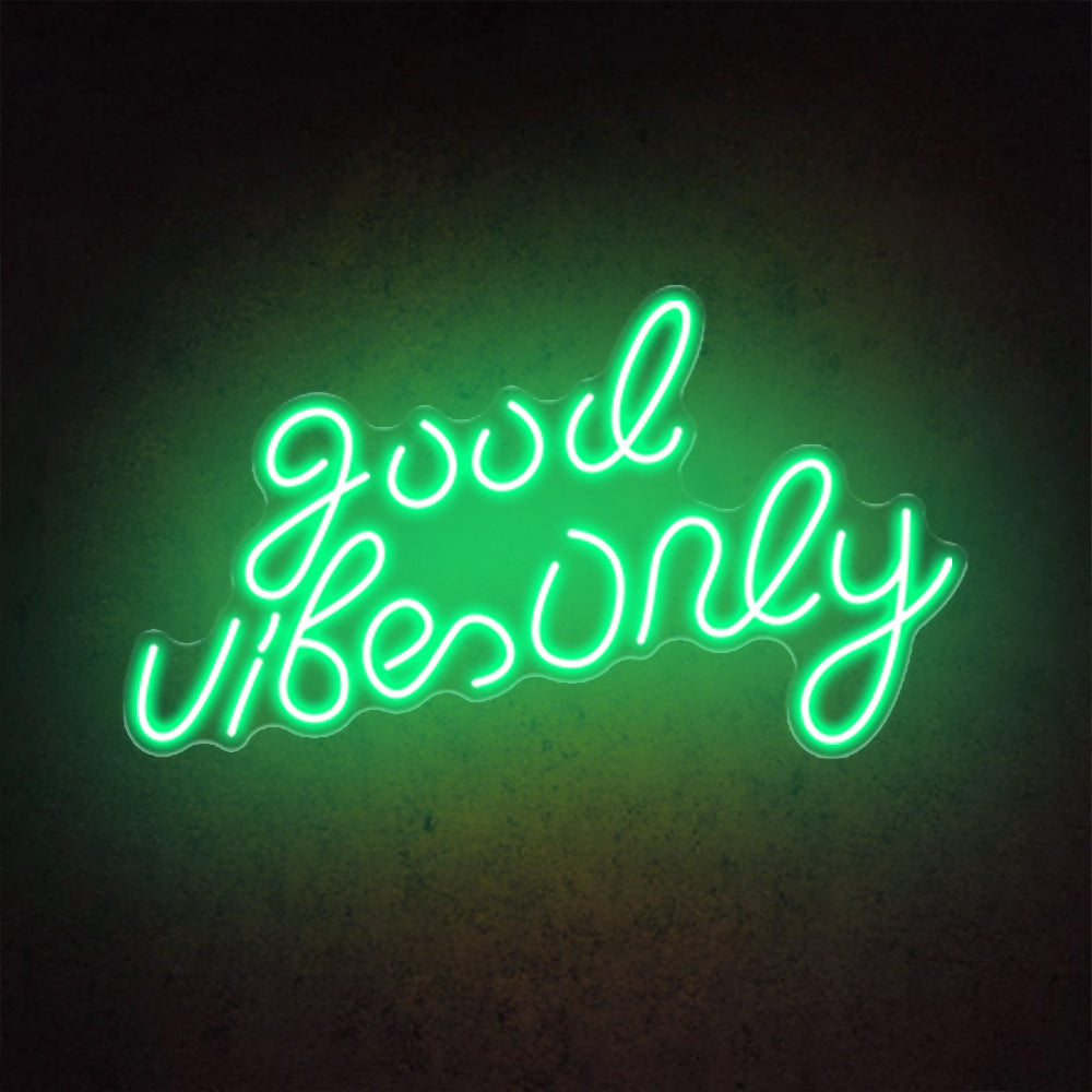 HDJSign - Small Good Vibes Only USB Neon Sign HDJ Sign