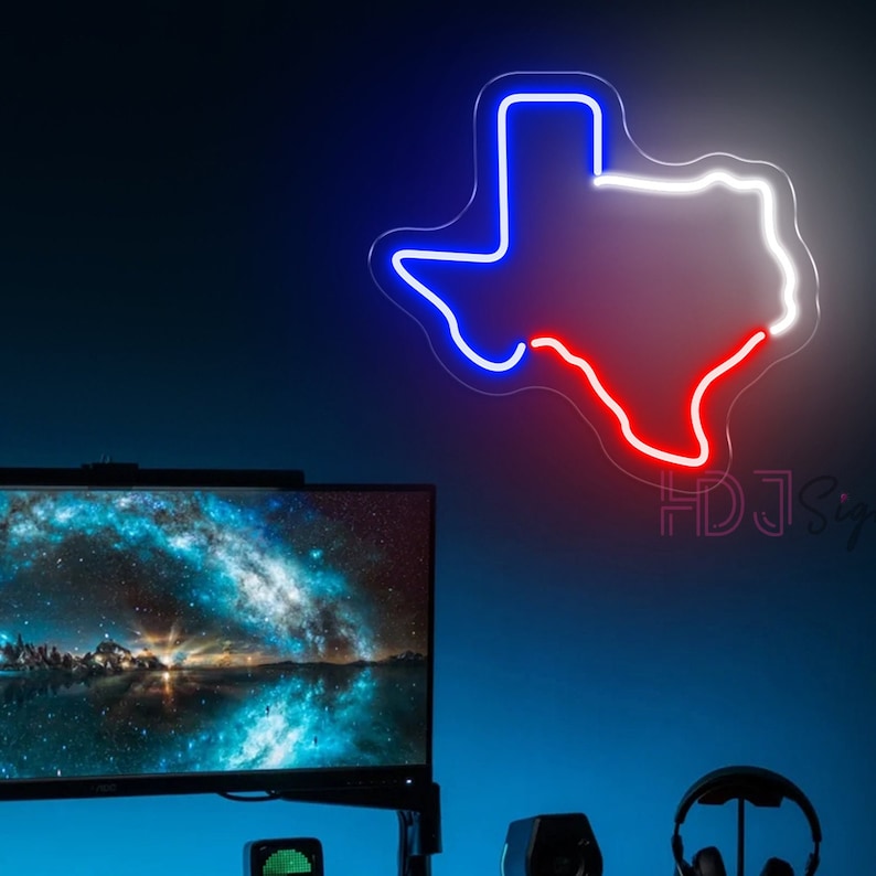 HDJSign - Texas Bar Neon Sign HDJ Sign