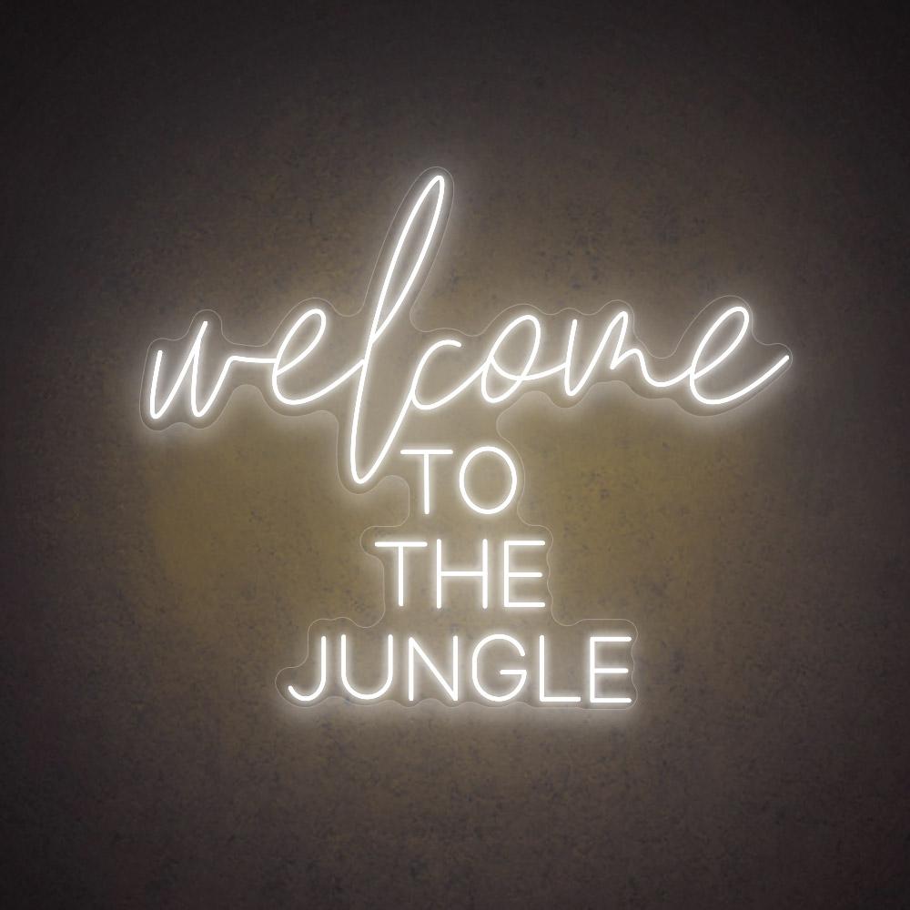 HDJSign - Welcome to the Jungle Quote Neon Sign HDJ Sign