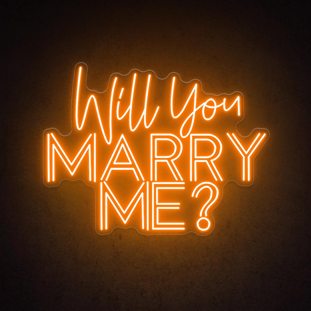 HDJSign - Will You Marry Me? Neon Sign HDJ Sign