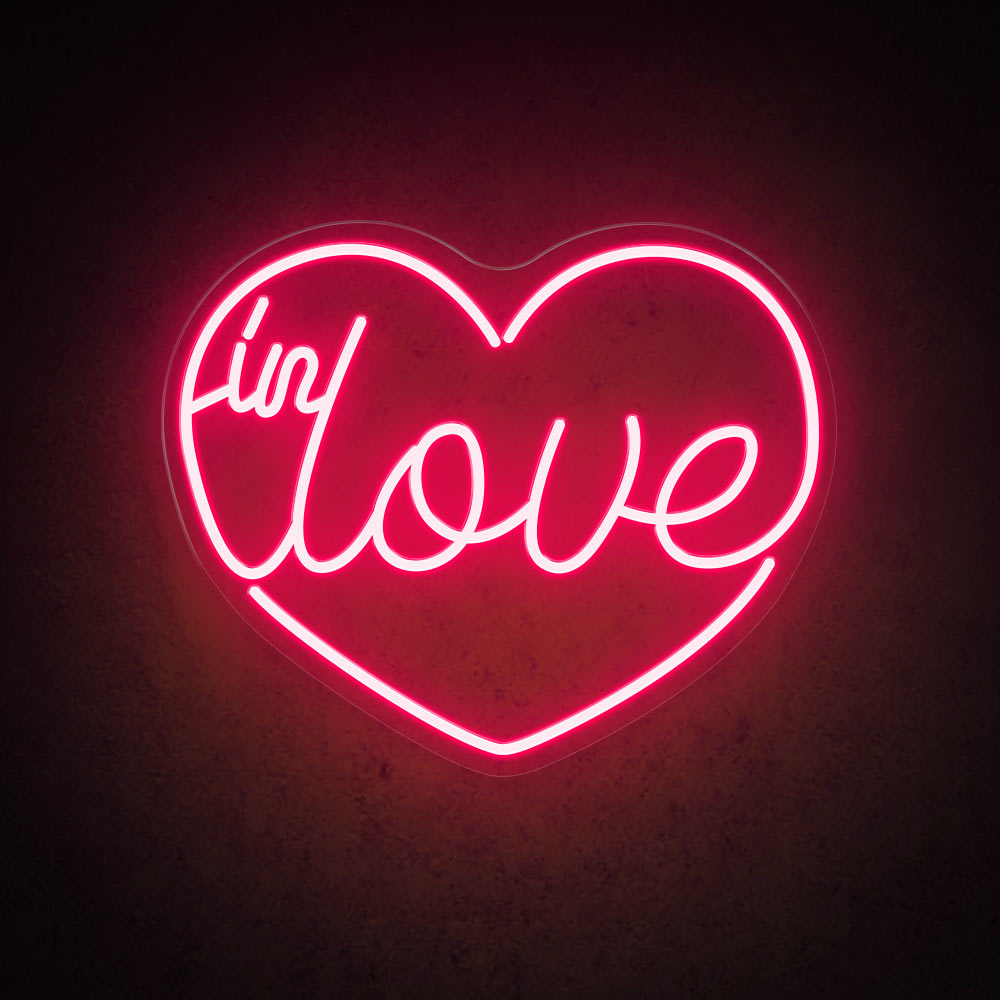 HDJSign - in Love Wedding Neon Sign HDJ Sign