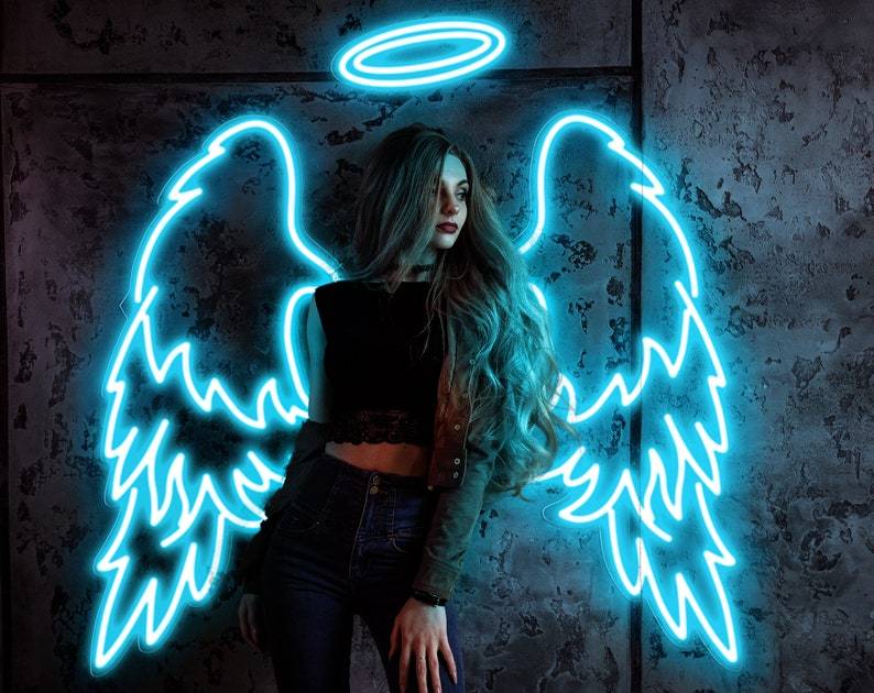 Huge Angel Wings Neon Sign HDJ Sign